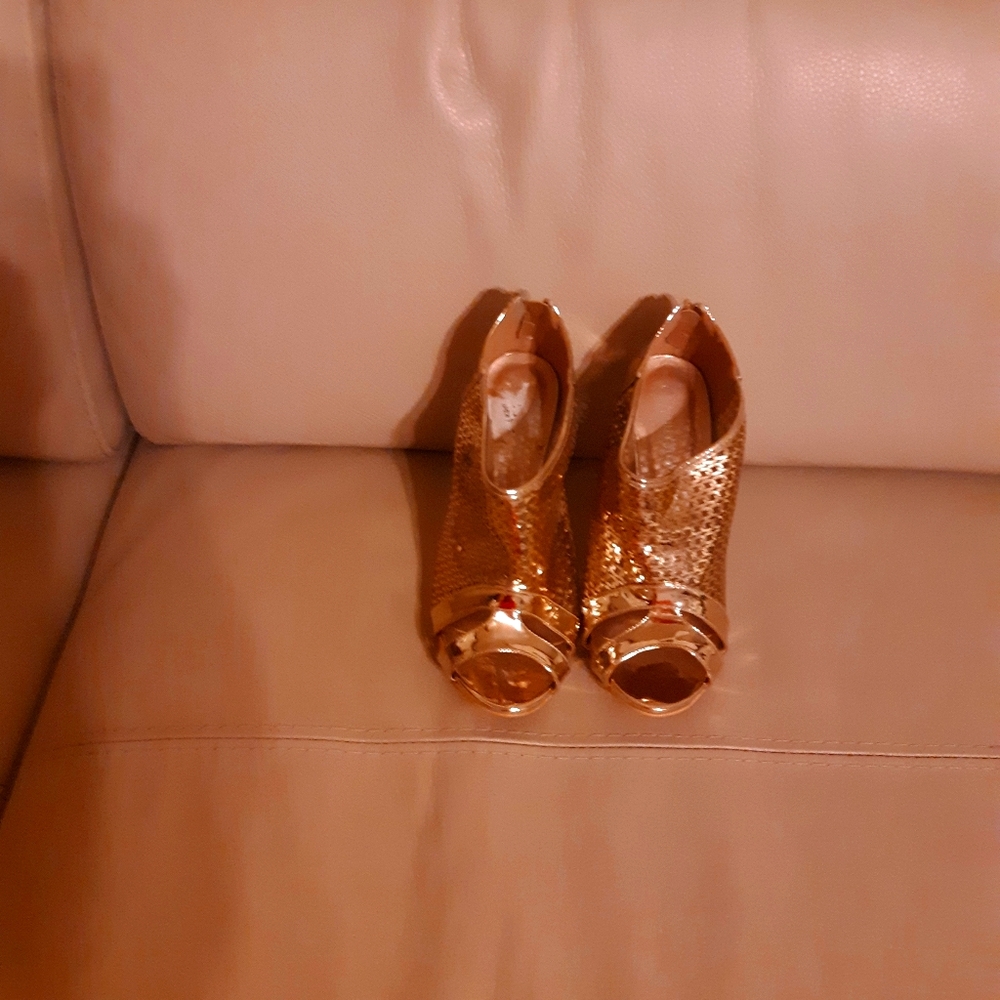 Gold Booties